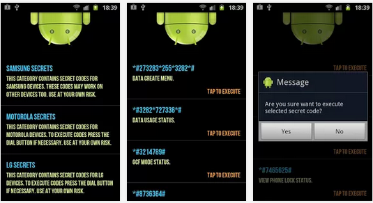 Android Secret Codes To Unlock Hidden Features In Android Phones