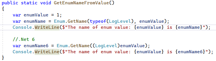 How To Get Enum Name From Value In C 